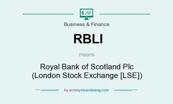 What does RBLI mean? It stands for Royal Bank of Scotland Plc (London Stock Exchange [LSE])