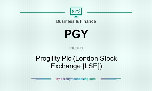 What does PGY mean? It stands for Progility Plc (London Stock Exchange [LSE])