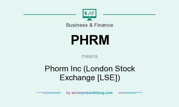 What does PHRM mean? It stands for Phorm Inc (London Stock Exchange [LSE])