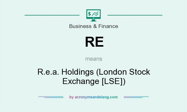 What does RE mean? It stands for R.e.a. Holdings (London Stock Exchange [LSE])