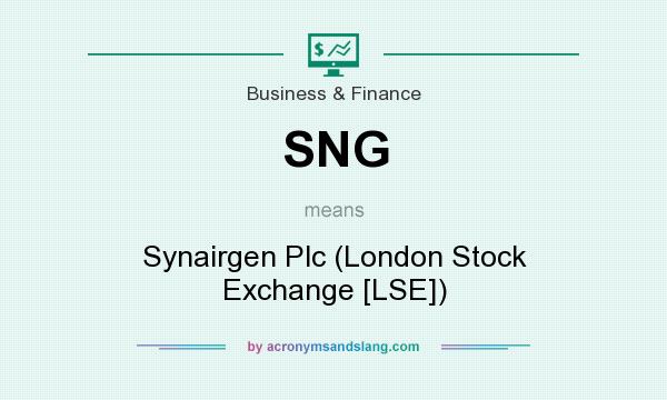 What does SNG mean? It stands for Synairgen Plc (London Stock Exchange [LSE])
