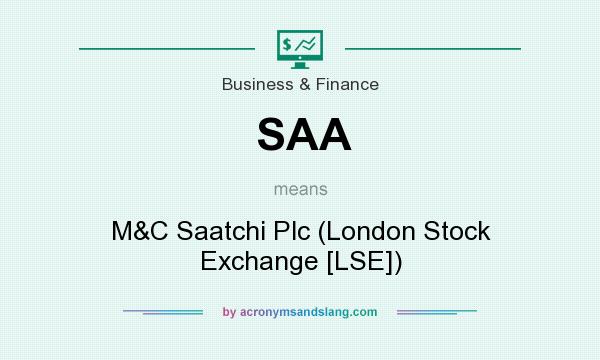 What does SAA mean? It stands for M&C Saatchi Plc (London Stock Exchange [LSE])