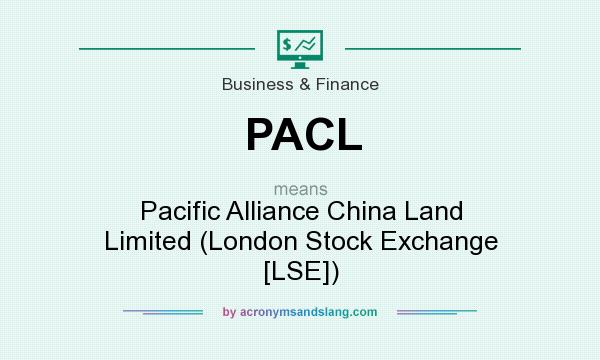 What does PACL mean? It stands for Pacific Alliance China Land Limited (London Stock Exchange [LSE])
