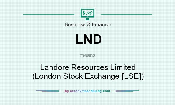 What does LND mean? It stands for Landore Resources Limited (London Stock Exchange [LSE])