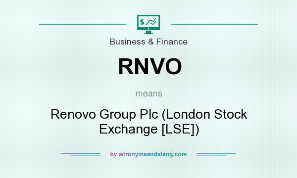 What does RNVO mean? It stands for Renovo Group Plc (London Stock Exchange [LSE])