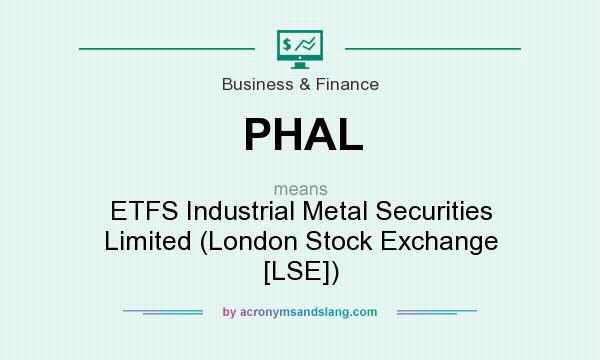 What does PHAL mean? It stands for ETFS Industrial Metal Securities Limited (London Stock Exchange [LSE])
