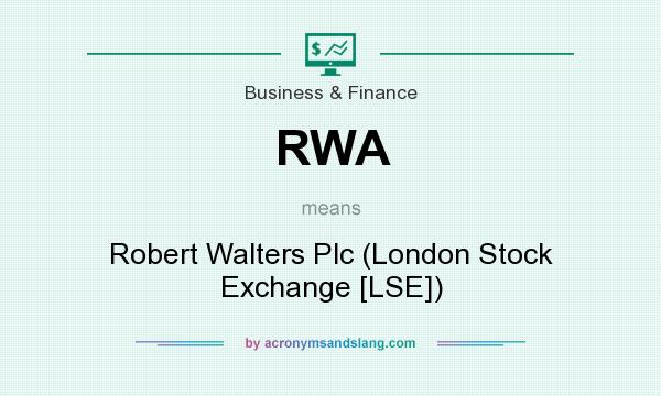 What does RWA mean? It stands for Robert Walters Plc (London Stock Exchange [LSE])