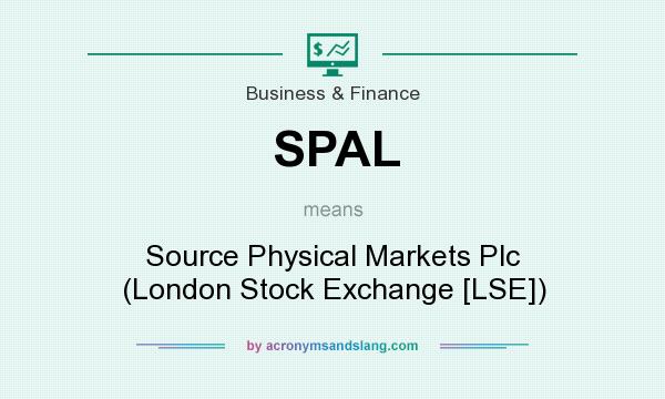 What does SPAL mean? It stands for Source Physical Markets Plc (London Stock Exchange [LSE])