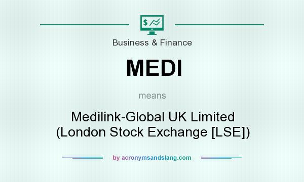 What does MEDI mean? It stands for Medilink-Global UK Limited (London Stock Exchange [LSE])