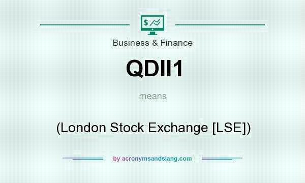 What does QDII1 mean? It stands for (London Stock Exchange [LSE])