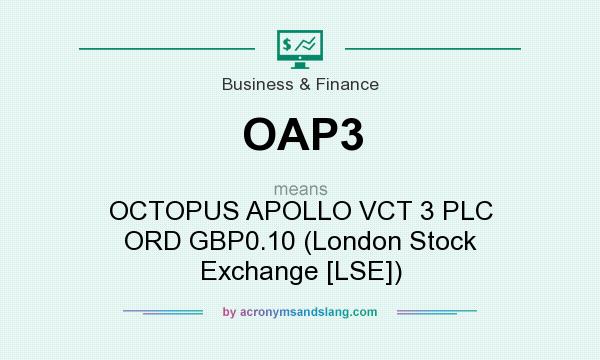 What does OAP3 mean? It stands for OCTOPUS APOLLO VCT 3 PLC ORD GBP0.10 (London Stock Exchange [LSE])