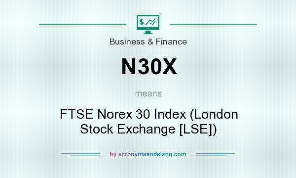 What does N30X mean? It stands for FTSE Norex 30 Index (London Stock Exchange [LSE])