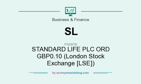 What does SL mean? It stands for STANDARD LIFE PLC ORD GBP0.10 (London Stock Exchange [LSE])