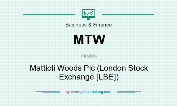 What does MTW mean? It stands for Mattioli Woods Plc (London Stock Exchange [LSE])