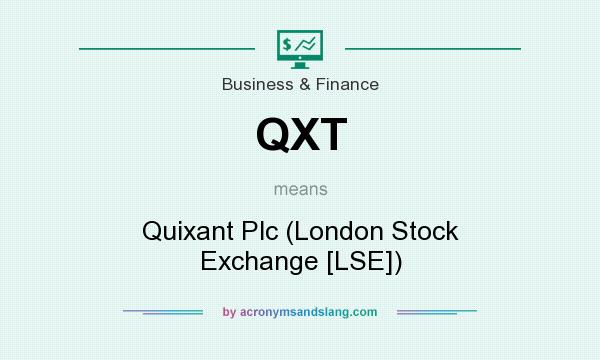 What does QXT mean? It stands for Quixant Plc (London Stock Exchange [LSE])