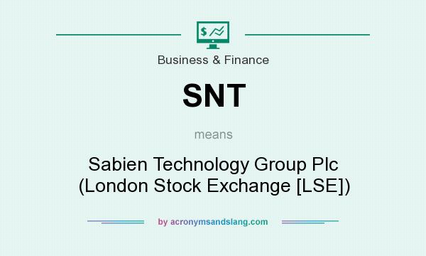 What does SNT mean? It stands for Sabien Technology Group Plc (London Stock Exchange [LSE])