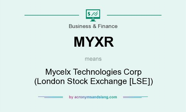 What does MYXR mean? It stands for Mycelx Technologies Corp (London Stock Exchange [LSE])