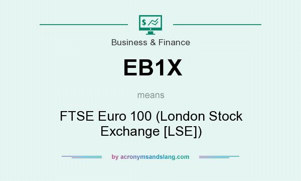 What does EB1X mean? It stands for FTSE Euro 100 (London Stock Exchange [LSE])