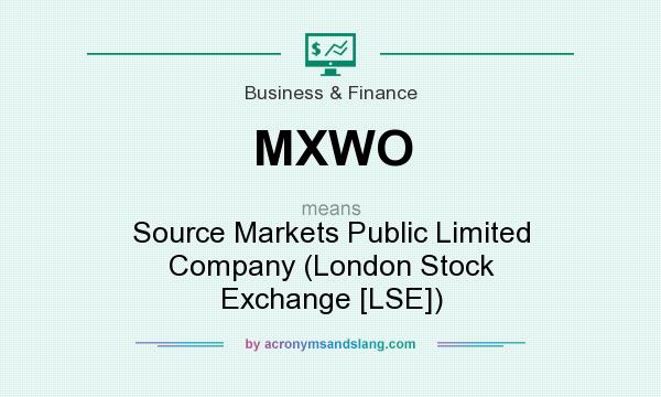 What does MXWO mean? It stands for Source Markets Public Limited Company (London Stock Exchange [LSE])