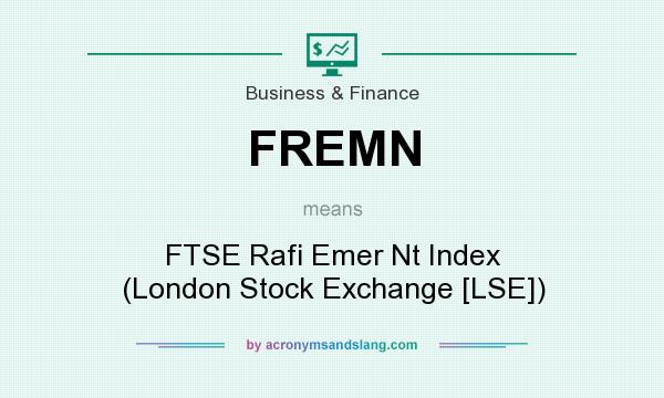 What does FREMN mean? It stands for FTSE Rafi Emer Nt Index (London Stock Exchange [LSE])
