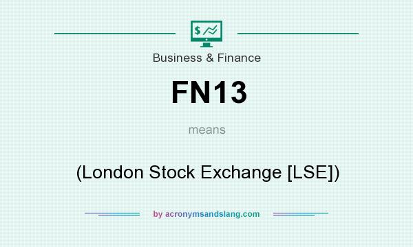 What does FN13 mean? It stands for (London Stock Exchange [LSE])