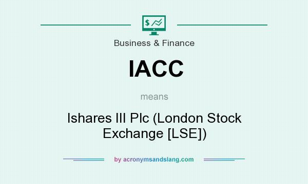 What does IACC mean? It stands for Ishares III Plc (London Stock Exchange [LSE])