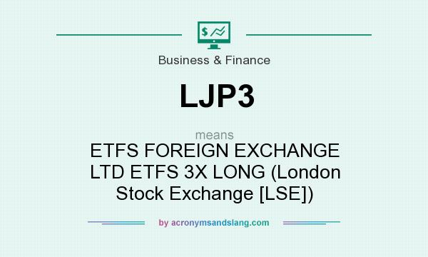 What does LJP3 mean? It stands for ETFS FOREIGN EXCHANGE LTD ETFS 3X LONG (London Stock Exchange [LSE])