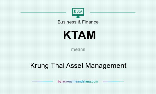 What does KTAM mean? It stands for Krung Thai Asset Management