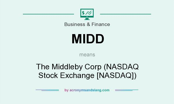 What does MIDD mean? It stands for The Middleby Corp (NASDAQ Stock Exchange [NASDAQ])