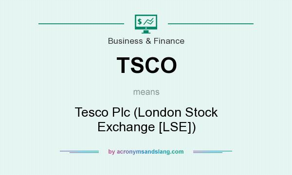 What does TSCO mean? It stands for Tesco Plc (London Stock Exchange [LSE])