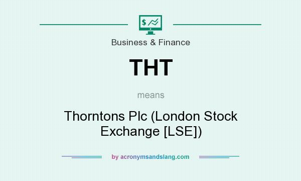 What does THT mean? It stands for Thorntons Plc (London Stock Exchange [LSE])
