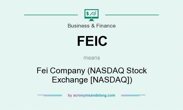 What does FEIC mean? It stands for Fei Company (NASDAQ Stock Exchange [NASDAQ])