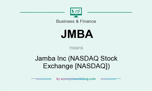 What does JMBA mean? It stands for Jamba Inc (NASDAQ Stock Exchange [NASDAQ])
