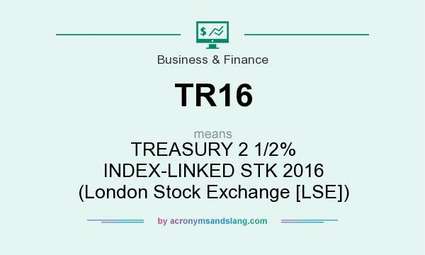 What does TR16 mean? It stands for TREASURY 2 1/2% INDEX-LINKED STK 2016 (London Stock Exchange [LSE])