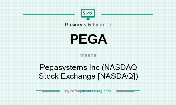 What does PEGA mean? It stands for Pegasystems Inc (NASDAQ Stock Exchange [NASDAQ])