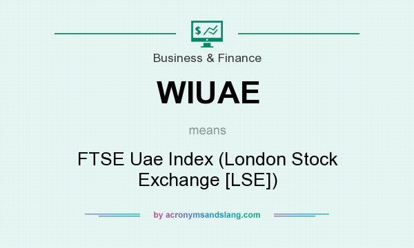What does WIUAE mean? It stands for FTSE Uae Index (London Stock Exchange [LSE])