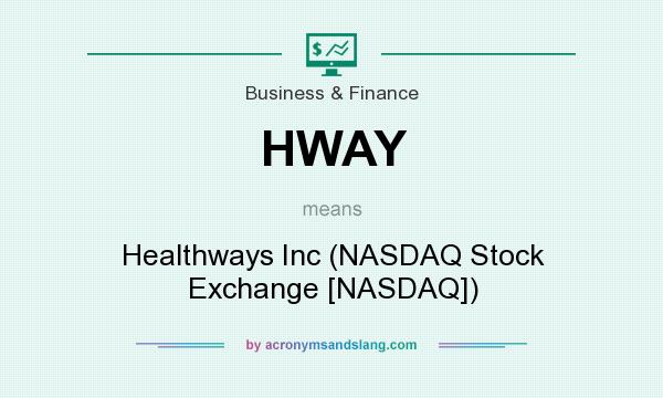 What does HWAY mean? It stands for Healthways Inc (NASDAQ Stock Exchange [NASDAQ])