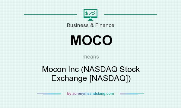 What does MOCO mean? It stands for Mocon Inc (NASDAQ Stock Exchange [NASDAQ])