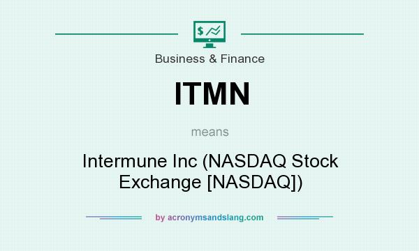 What does ITMN mean? It stands for Intermune Inc (NASDAQ Stock Exchange [NASDAQ])