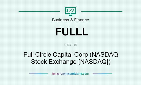 What does FULLL mean? It stands for Full Circle Capital Corp (NASDAQ Stock Exchange [NASDAQ])