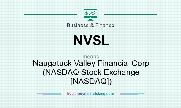 What does NVSL mean? It stands for Naugatuck Valley Financial Corp (NASDAQ Stock Exchange [NASDAQ])