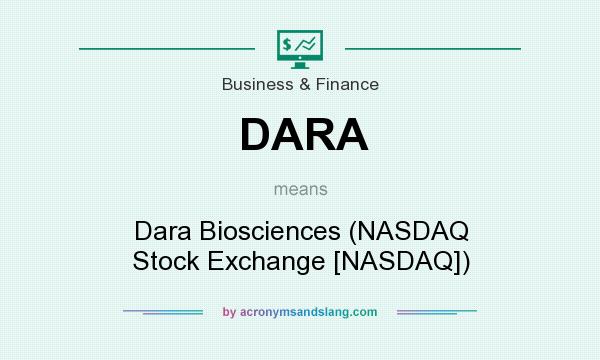 What does DARA mean? It stands for Dara Biosciences (NASDAQ Stock Exchange [NASDAQ])