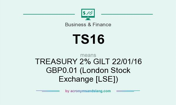 What does TS16 mean? It stands for TREASURY 2% GILT 22/01/16 GBP0.01 (London Stock Exchange [LSE])