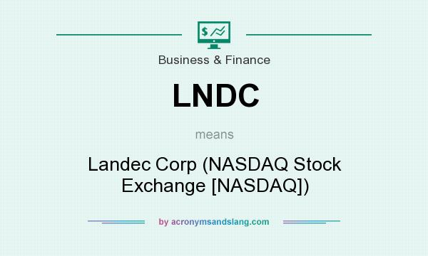 What does LNDC mean? It stands for Landec Corp (NASDAQ Stock Exchange [NASDAQ])