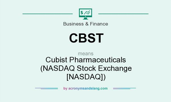 What does CBST mean? It stands for Cubist Pharmaceuticals (NASDAQ Stock Exchange [NASDAQ])
