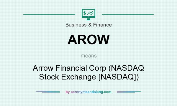 What does AROW mean? It stands for Arrow Financial Corp (NASDAQ Stock Exchange [NASDAQ])