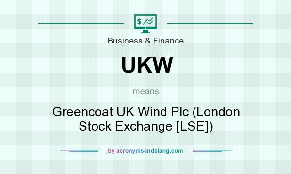 What does UKW mean? It stands for Greencoat UK Wind Plc (London Stock Exchange [LSE])