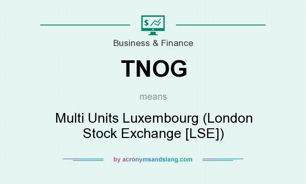 What does TNOG mean? It stands for Multi Units Luxembourg (London Stock Exchange [LSE])
