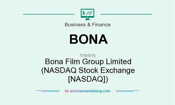 What does BONA mean? It stands for Bona Film Group Limited (NASDAQ Stock Exchange [NASDAQ])