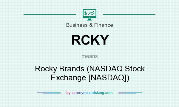 What does RCKY mean? It stands for Rocky Brands (NASDAQ Stock Exchange [NASDAQ])